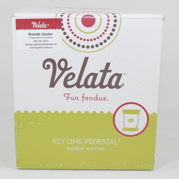 Scentsy Key Lime Pedestal Fun Fondue Warmer 2012 Complete in Box - Picture 5 of 10